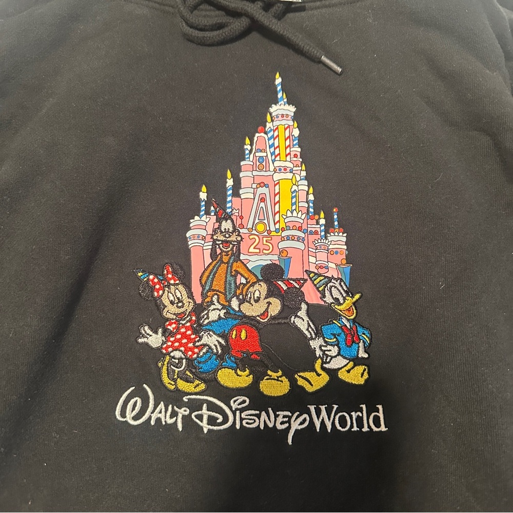Walt Disney World 25th Anniversary Black Hoodie - Picture 2 of 3